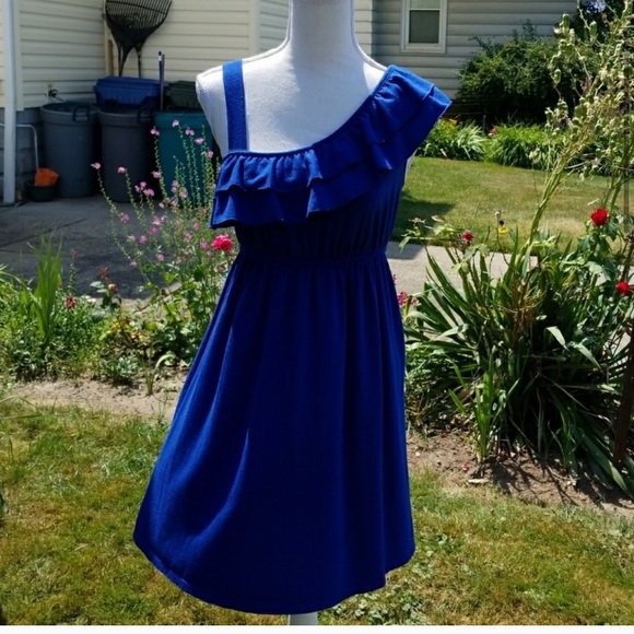 blue comfy dress - Picture 2 of 4